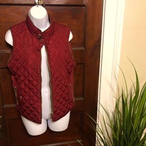 Shinestar Quilted Zipper Vest